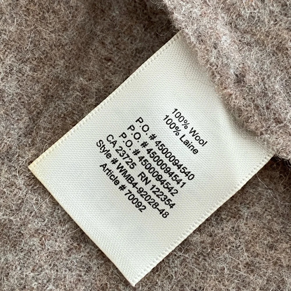 Aritzia auxiliary brown wool scarf - Picture 5 of 6